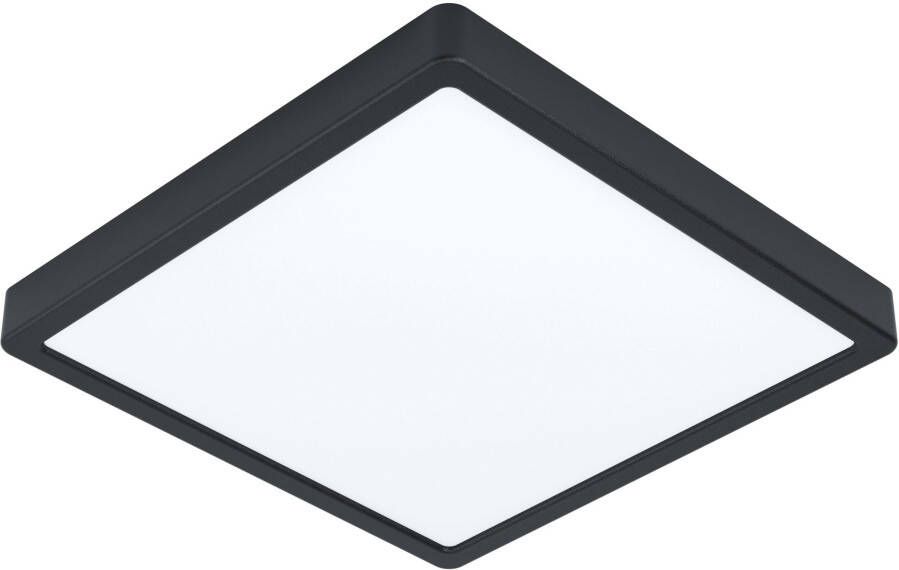 EGLO Plafondlamp FUEVA 5 Plafondlamp IP44 lage opbouwhoogte 20 Watt Vierkant (1 stuk)