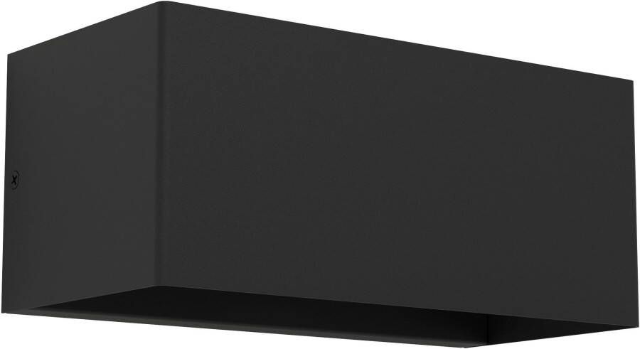 EGLO Wandlamp LESMO Wandlamp gegoten aluminium en glas IP44 buitenlamp terras lamp (1 stuk)