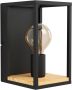 EGLO Plafondlamp LIBERTAD Plafondlamp in zwart en bruin van staal hout excl. E27 40W (1 stuk) - Thumbnail 1