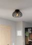 EGLO Plafondlamp MOGANO 3 Plafondlamp metaal in zwart ganglamp met E27 fitting Ø 28 cm (1 stuk) - Thumbnail 2