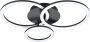 EGLO Plafondlamp PARRAPOS-Z Deckenlampe schwarz TuneableWhite ZigBee 3.0 Disco-Modus Plafondlamp in zwart van staal 33W warmwit koudwit (1 stuk) - Thumbnail 2