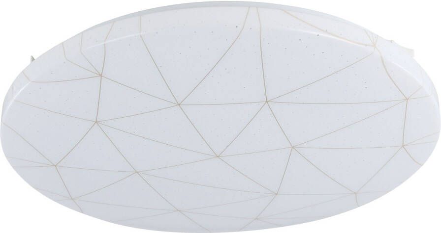 EGLO Plafondlamp RENDE Plafondlamp staal en kunststof IP20 woonkamerlamp lamp (1 stuk)