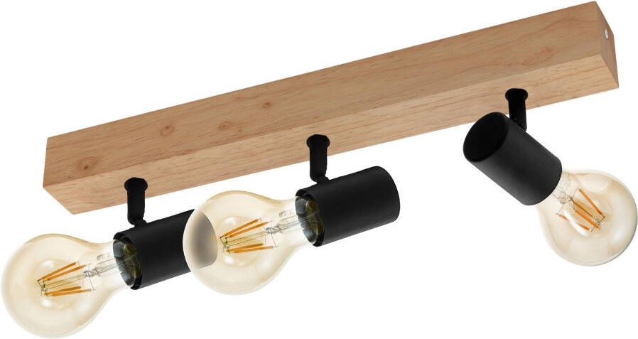 EGLO Plafondspot TOWNSHEND 3 Spot Woonkamerlamp Hal L48 x B5 cm 3X60W excl.