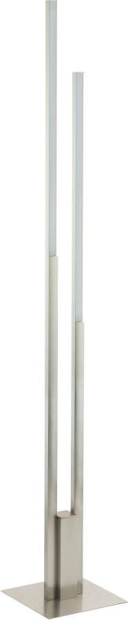 EGLO Staande lamp FRAIOLI-Z Vloerlamp in nikkel van alu 2X17W warmwit koudwit (1 stuk)