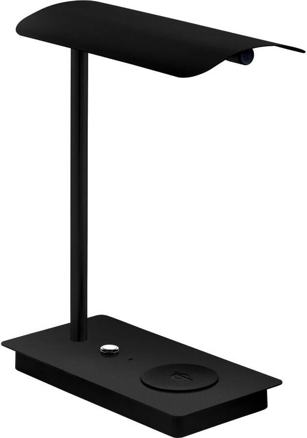 EGLO Tafellamp ARENAZA Bureaulamp draadloze laadfunctie Tafellamp warmwit inductielaadvlak touch dimbaar 3000K (1 stuk)