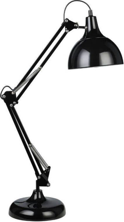 EGLO Tafellamp BORGILLIO Vintage bureau lamp van staal in zwart E27 incl. schakelaar (1 stuk)