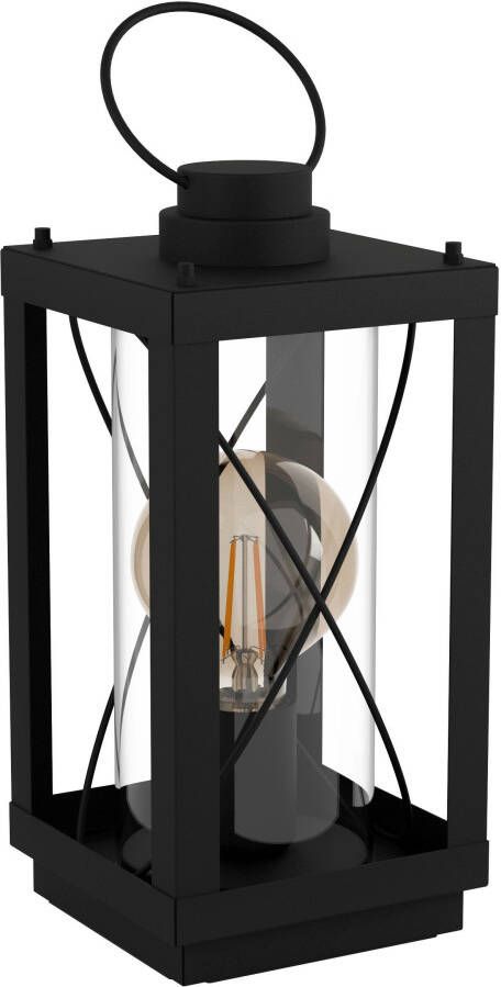 EGLO Tafellamp BRADFORD 1 Tafel lamp in zwart van staal excl. E27 60W (1 stuk)