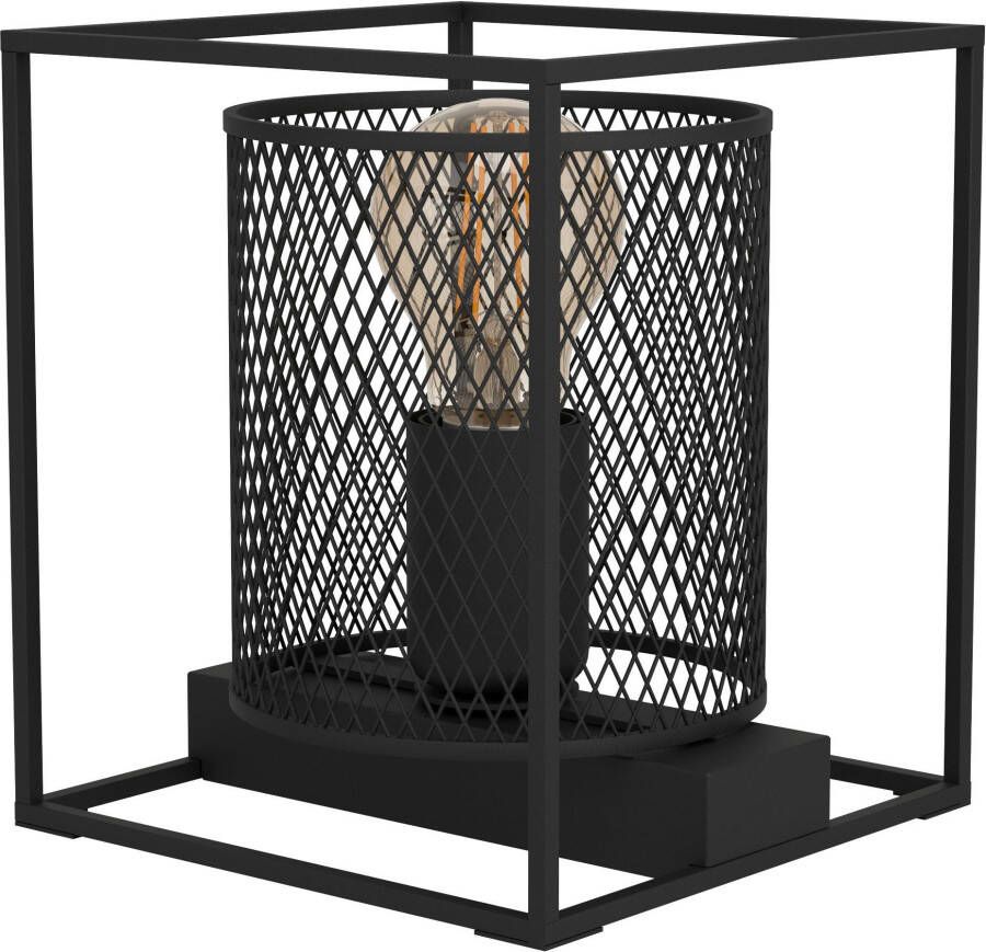 EGLO Tafellamp CATTERICK Tafel lamp in zwart van staal excl. E27 40W (1 stuk)