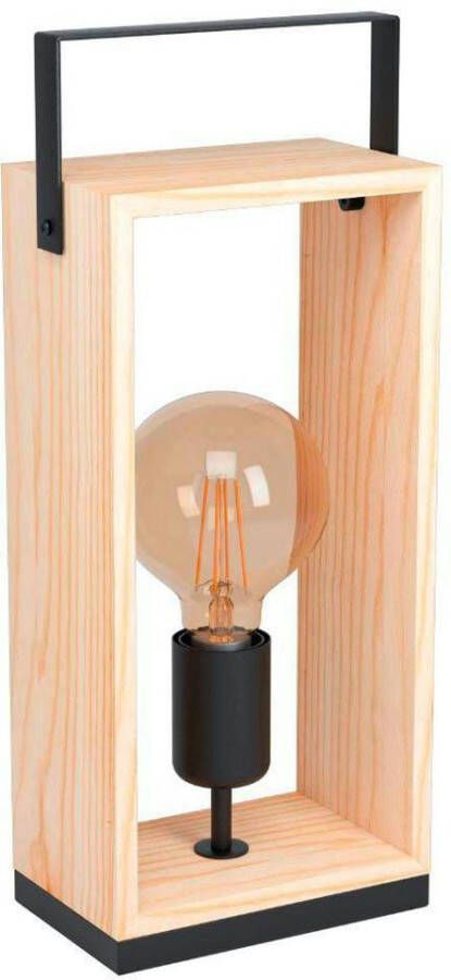 EGLO Tafellamp FAMBOROUGH Tafellamp vintage nacht kastlamp woonkamerlamp E27 fitting (1 stuk)