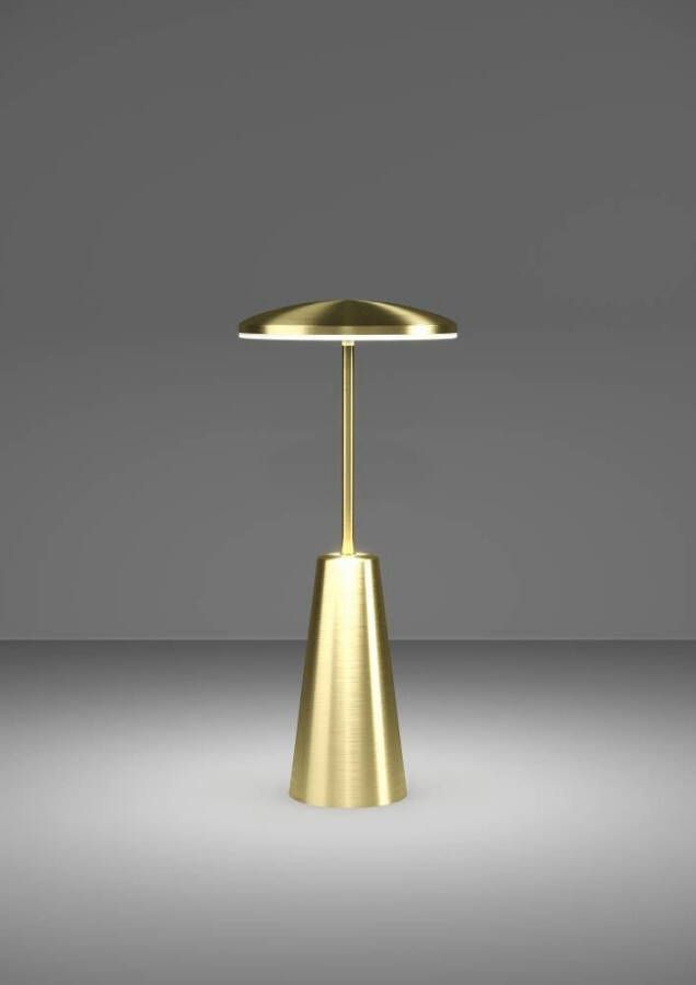 EGLO Piccola Tafellamp Aanraakdimmer Draadloos 28 cm Goud Instelbaar wit licht Oplaadbaar Buiten en Binnen - Foto 5