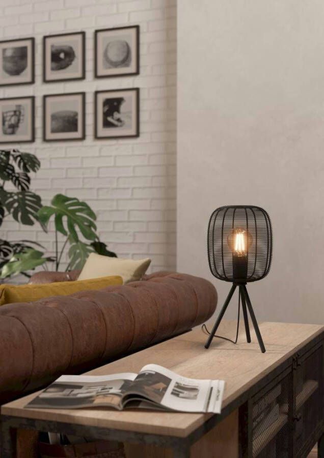 EGLO Tafellamp RINROE Tafellamp staal E27 IP20 woonkamerlamp hal lamp (1 stuk)