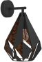EGLO Wandlamp CARLTON 1 Vintage wandlamp wandverlichting metaal zwart koper E27 (1 stuk) - Thumbnail 2