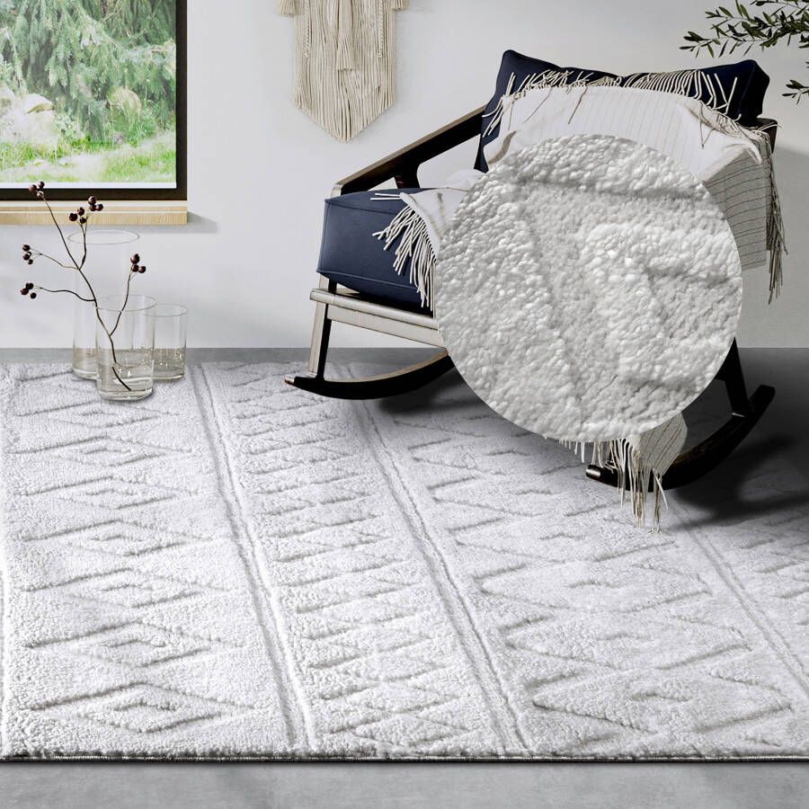 ELLE DECORATION Design-vloerkleed Itinerance Hoogpolig shaggy loper zacht langpolig modern hoog-laag effect