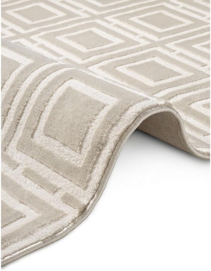 ELLE DECORATION Design-vloerkleed Howlite Woonkamer slaapkamer loper hoog-laag effect gang glans