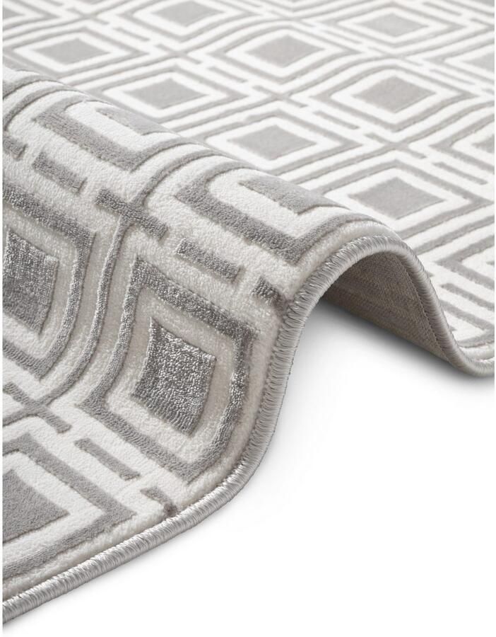 ELLE DECORATION Design-vloerkleed Howlite Woonkamer slaapkamer loper hoog-laag effect gang glans