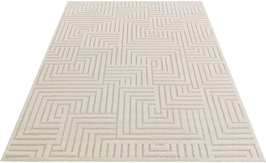 ELLE DECORATION Design-vloerkleed Manipu Zachte korte pool reliëfeffect modern zacht woonkamer