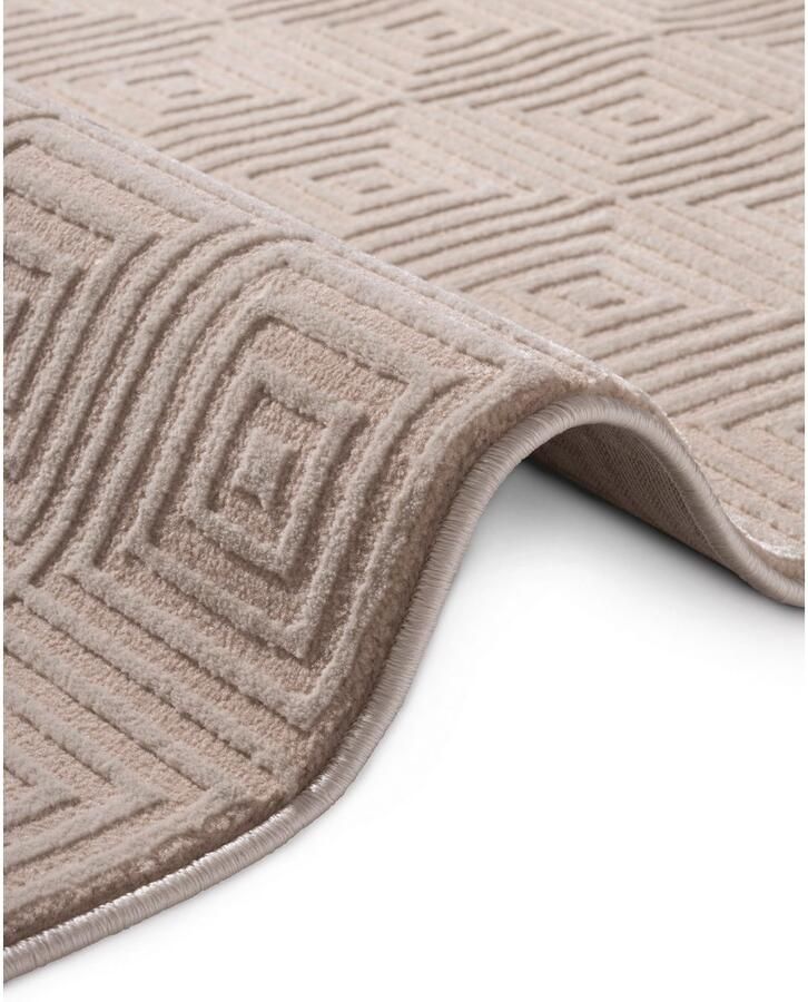 ELLE DECORATION Design-vloerkleed Tourmaline Woonkamer slaapkamer loper hoog-laag effect gang glans