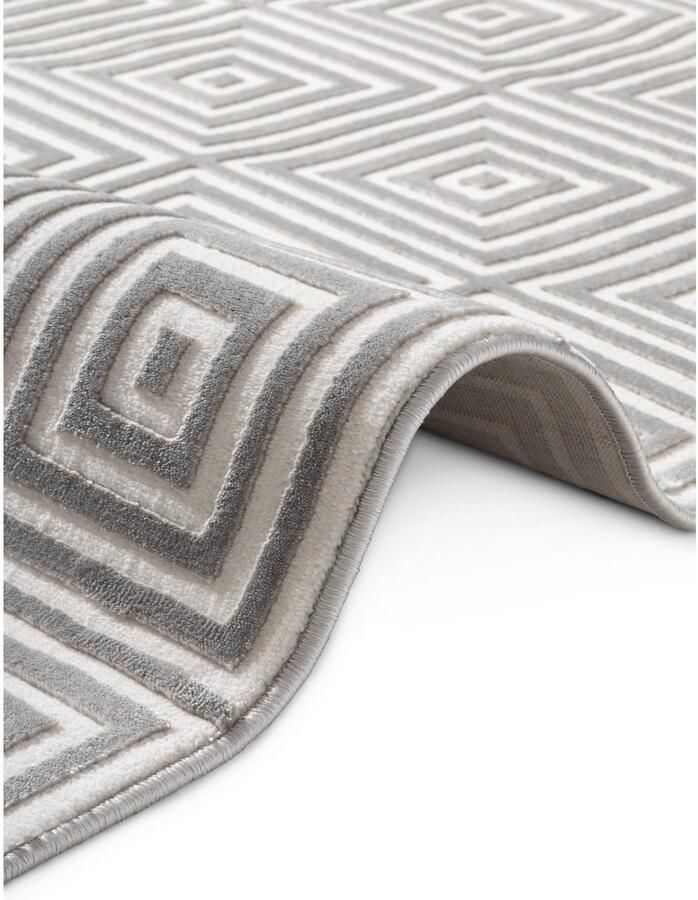 ELLE DECORATION Design-vloerkleed Tourmaline Woonkamer slaapkamer loper hoog-laag effect gang glans