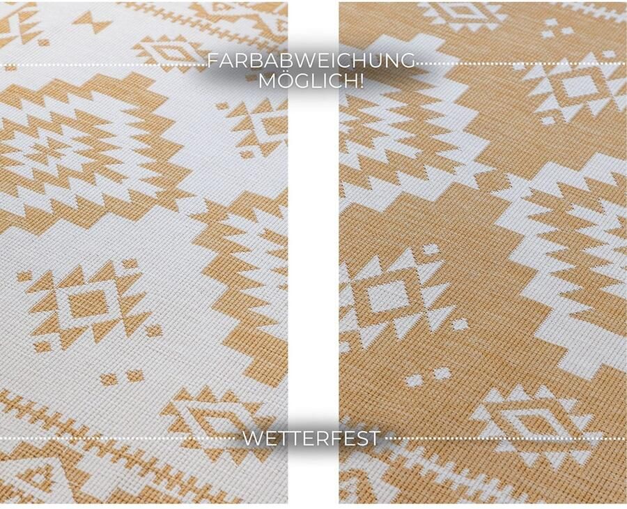 ELLE DECORATION Vloerkleed Dynamic omkeerbaar tapijt Vlakweefsel binnen- en buiten modern omkeerbaar balkon woonkamer buiten