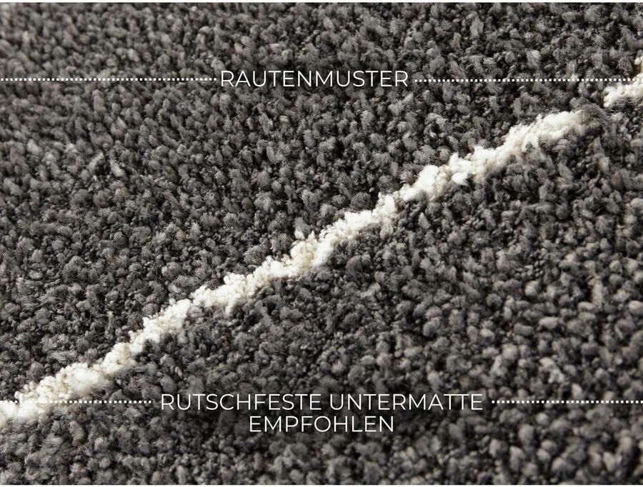 ELLE DECORATION Vloerkleed Massy Korte pool vloerkleed modern Scandinavisch 3D-effect woonkamer slaapkamer