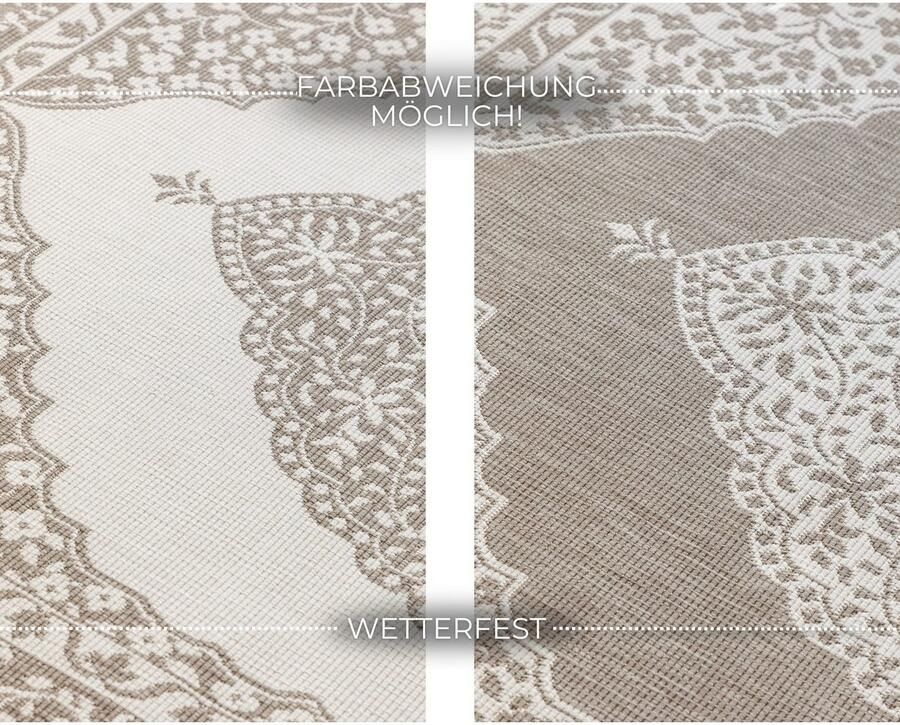 ELLE DECORATION Vloerkleed Meekly omkeerbaar tapijt Vlakweefsel In-& Outdoor Modern tweezijdig balkon woonkamer