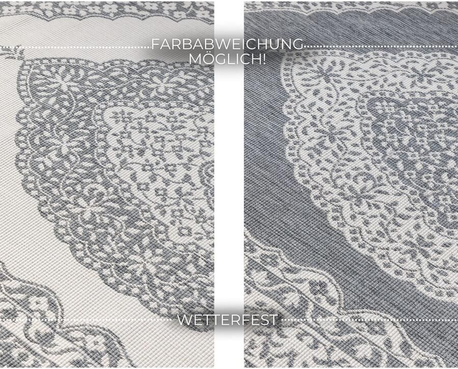 ELLE DECORATION Vloerkleed Meekly omkeerbaar tapijt Vlakweefsel In-& Outdoor Modern tweezijdig balkon woonkamer