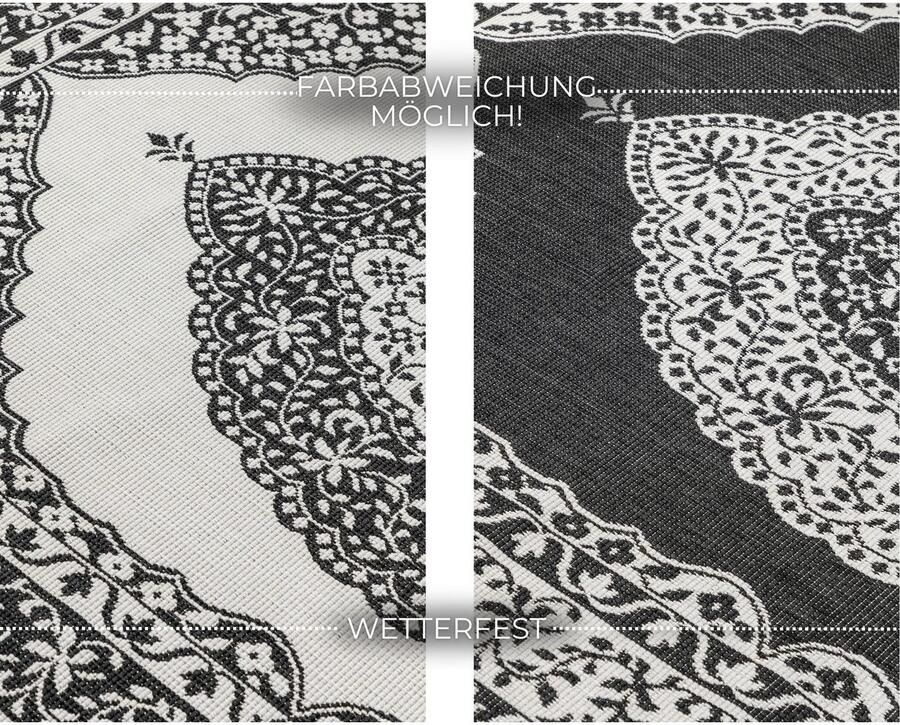 ELLE DECORATION Vloerkleed Meekly omkeerbaar tapijt Vlakweefsel In-& Outdoor Modern tweezijdig balkon woonkamer