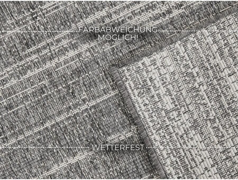 ELLE DECORATION Vloerkleed Mèlange tweezijdig tapijt Vlakweefsel In-& Outdoor Modern tweezijdig balkon woonkamer