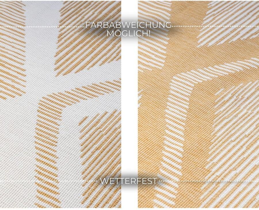 ELLE DECORATION Vloerkleed Rhombus In- en Outdoor Vlakweefsel binnen- en buitengebruik modern omkeerbaar tapijt balkon woonkamer