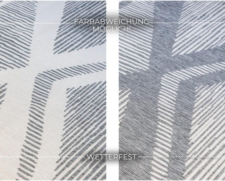 ELLE DECORATION Vloerkleed Rhombus In- en Outdoor Vlakweefsel binnen- en buitengebruik modern omkeerbaar tapijt balkon woonkamer