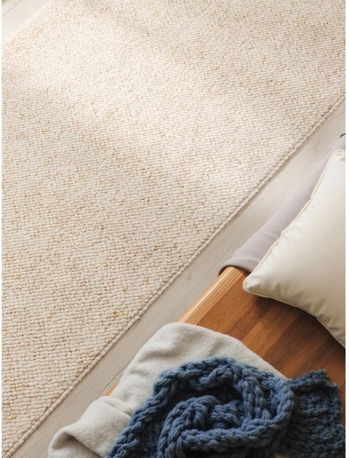 ELLE DECORATION Vloerkleed Rocco Loper wasbaar woonkamer eetkamer wol-look