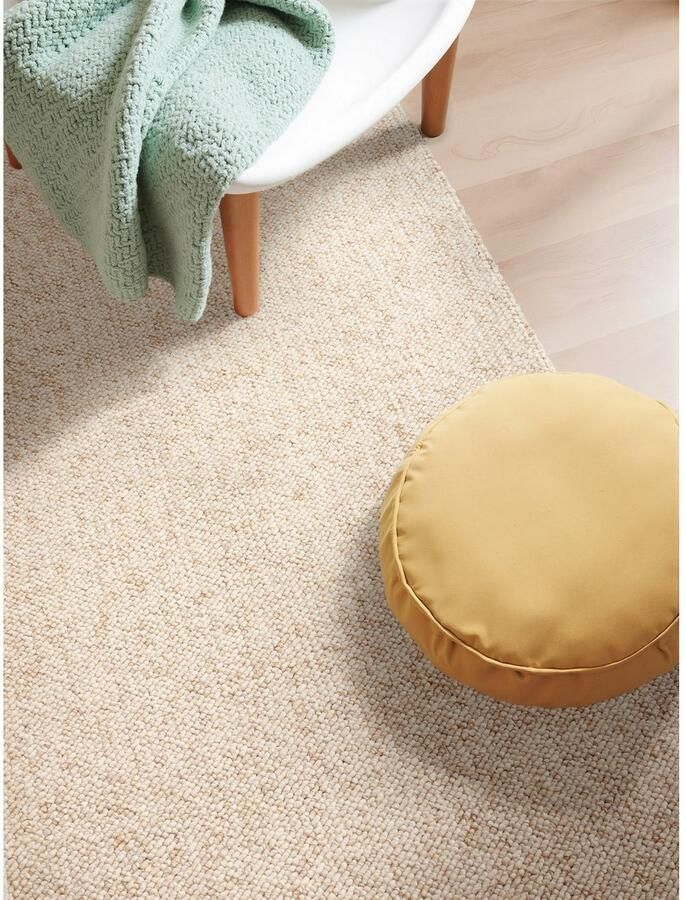 ELLE DECORATION Vloerkleed Rocco Loper wasbaar woonkamer eetkamer wol-look