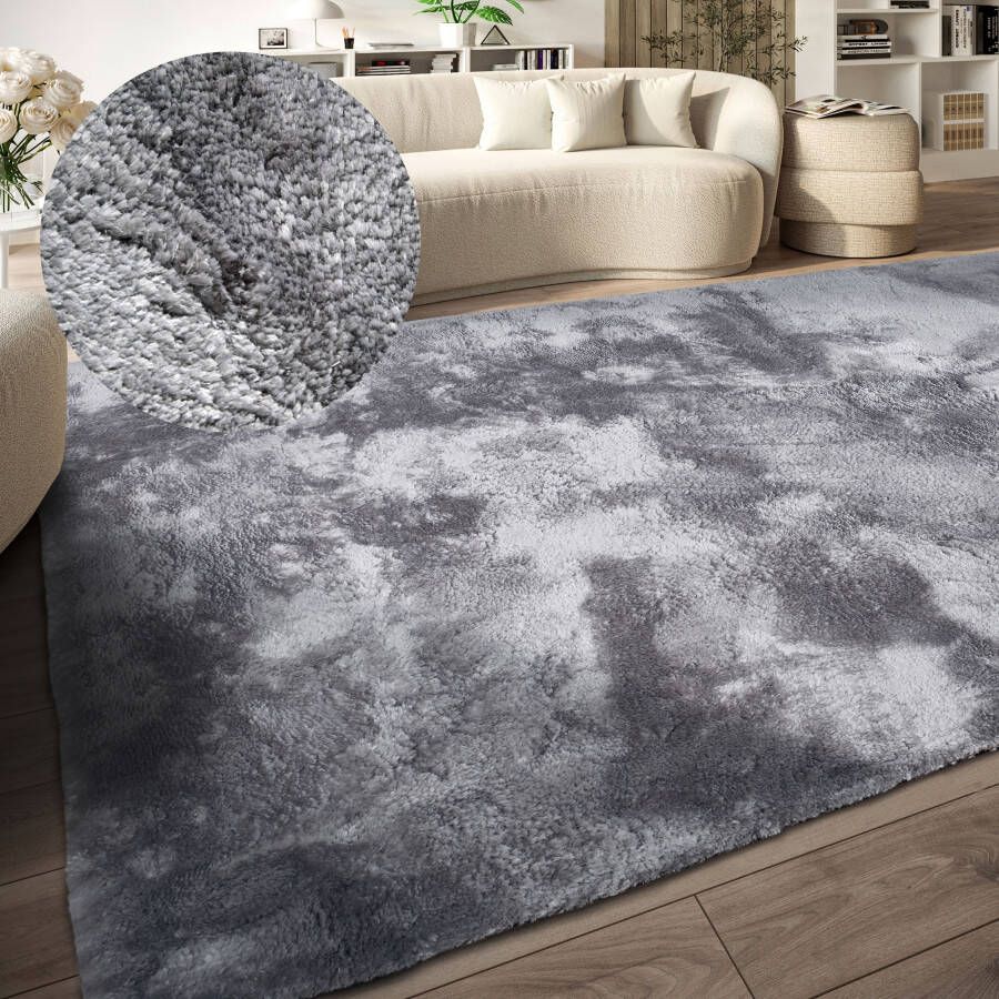 ELLE DECORATION Hoogpolig vloerkleed Calida Lange pool shaggy effen pluizig zacht glanzend modern effen