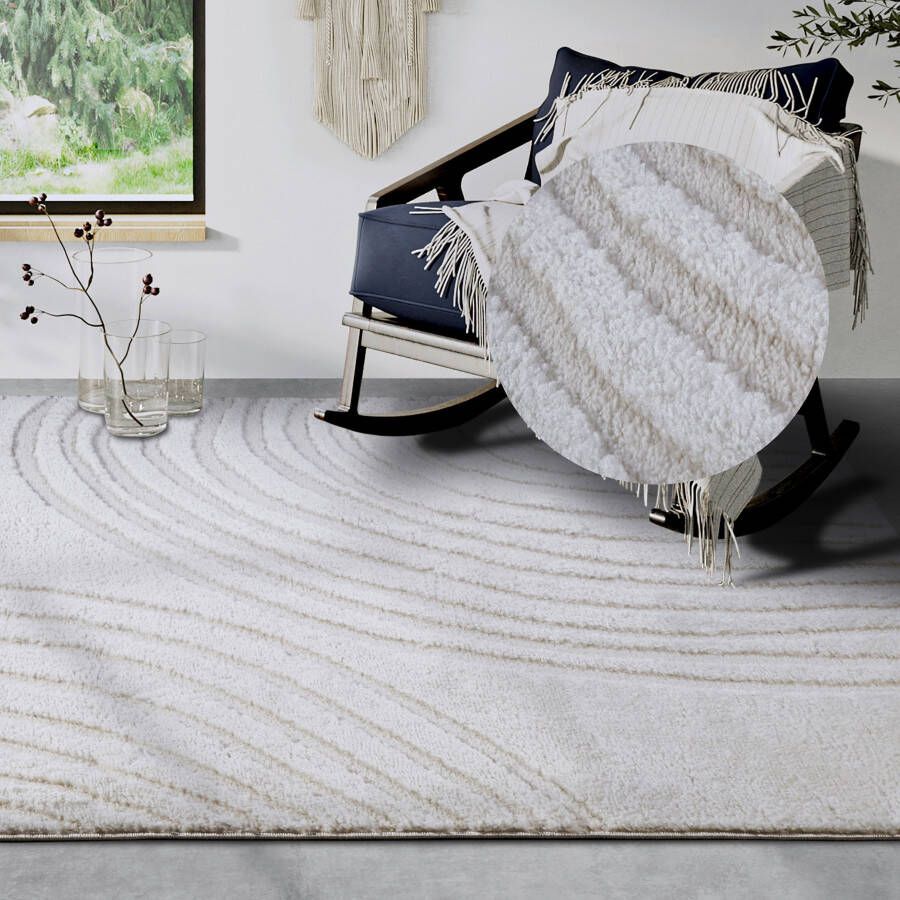 ELLE DECORATION Design-vloerkleed Pigment Hoogpolig shaggy loper zacht langpolig modern hoog-laag effect