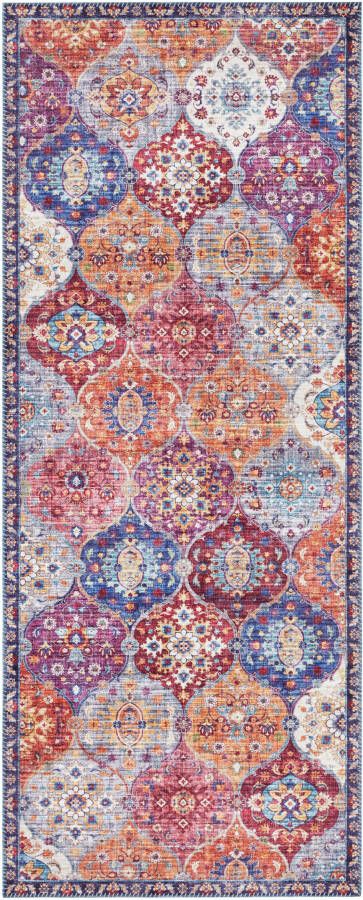 ELLE DECORATION Vloerkleed Kasjmier Ghom Oosters loper kortpolig vintage woonkamer slaapkamer