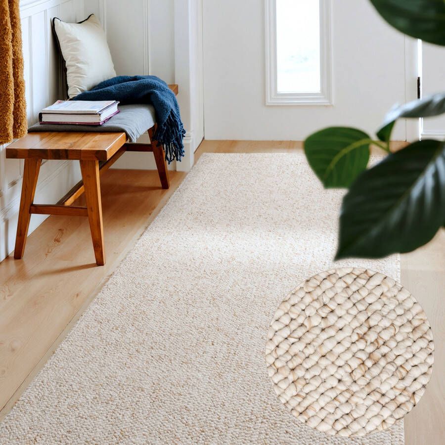 ELLE DECORATION Vloerkleed Rocco Duurzaam loper wasbaar woonkamer eetkamer gang boho