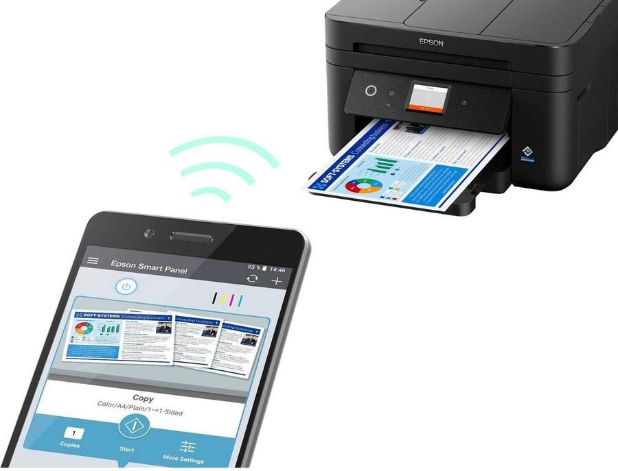 Epson Workforce WF-2960DWF All-in-one inkjet printer Zwart