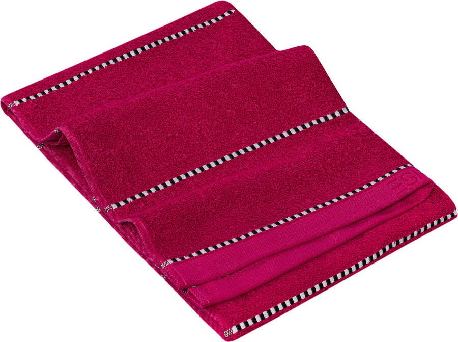 Esprit Handdoek Box Stripes hoog absorberend vermogen (2 stuks)