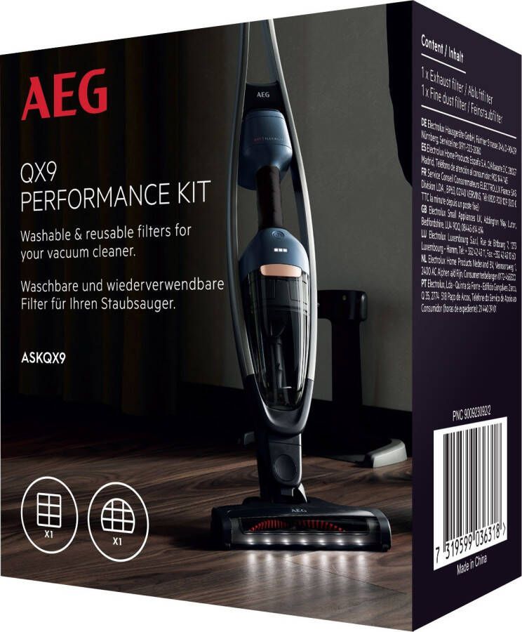 AEG Filterset ASKQX9 met voormotor- en e10 hygiënefilter (2-delig)