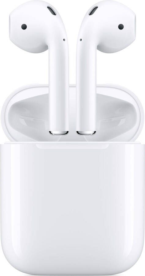 Apple In-ear-oordopjes AirPods with Charging hoes (2019) Compatibel met iPhone XR iPhone mini iPad Air mini Pro Watch SE Series 6 Series 5 Series 4 Series 3 Mac mini iMac
