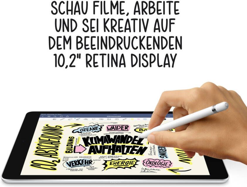 Apple Tablet iPad 10.2" Wi-Fi (2021) 9 Generation 10 2" iPadOS