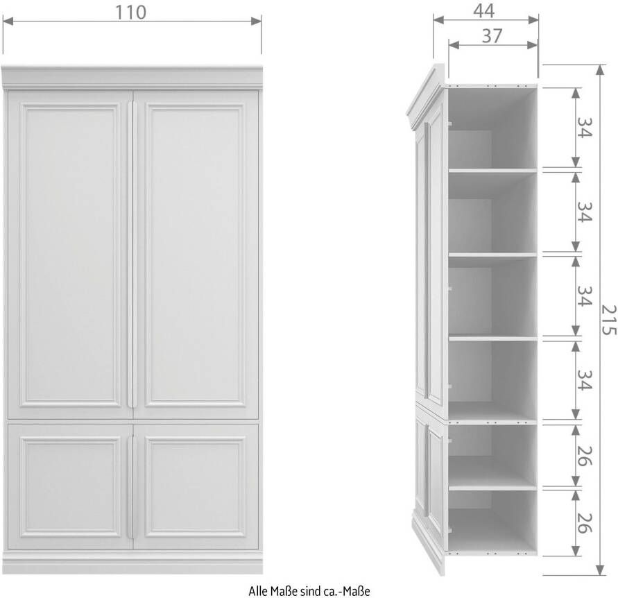 BePureHome Kledingkast Organize veel opbergruimte hoogte 215 cm