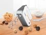 BOSCH Handmixer MFQ49300 5 treden plus turbofunctie spiraalsnoer 2 edelstalen roergardes 2 edelstalen deeghaken wit zilver - Thumbnail 2