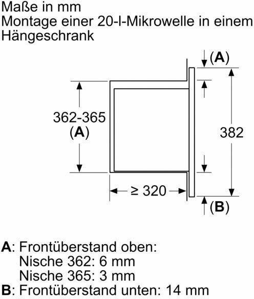 BOSCH Inbouw-magnetron BFL523MB3