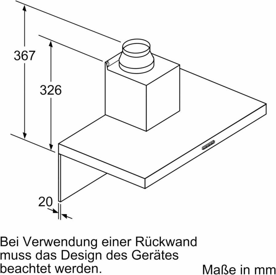 BOSCH Wandkap DWB66BC50