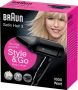 Braun Satin Hair 3 Style & Go BRHD350E Föhn IONIC technologie Infrared heating system Multi Voltage voor op reis - Thumbnail 4