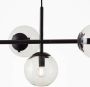 Brilliant Ariol Hanglamp 5-lichts Zwart Gerookt Glas - Thumbnail 3
