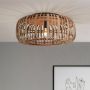 Brilliant Plafondlamp Woodrow Lichtbruin Hout ⌀50cm E27 - Thumbnail 3