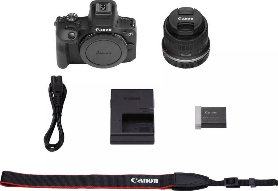 Canon Systeemcamera EOS R100 + RF-S 18-45mm F4.5-6.3 IS STM Kit (set)