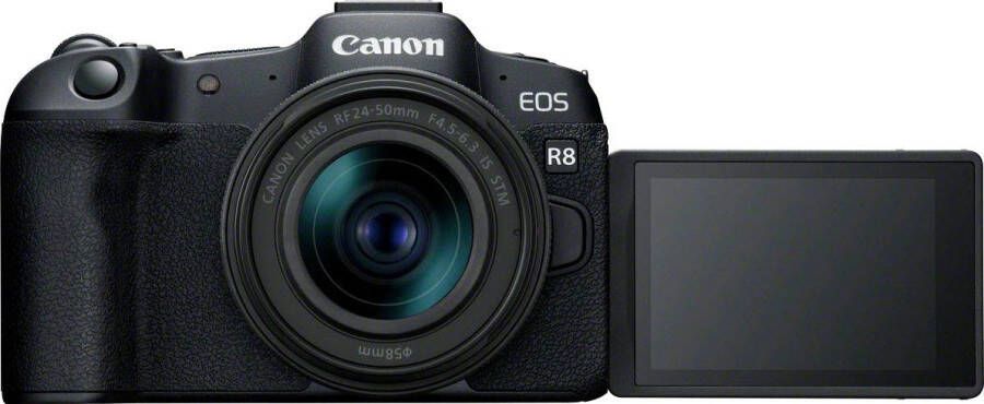 Canon Systeemcamera EOS R8 + RF 24-50mm F4.5-6.3 IS STM Kit
